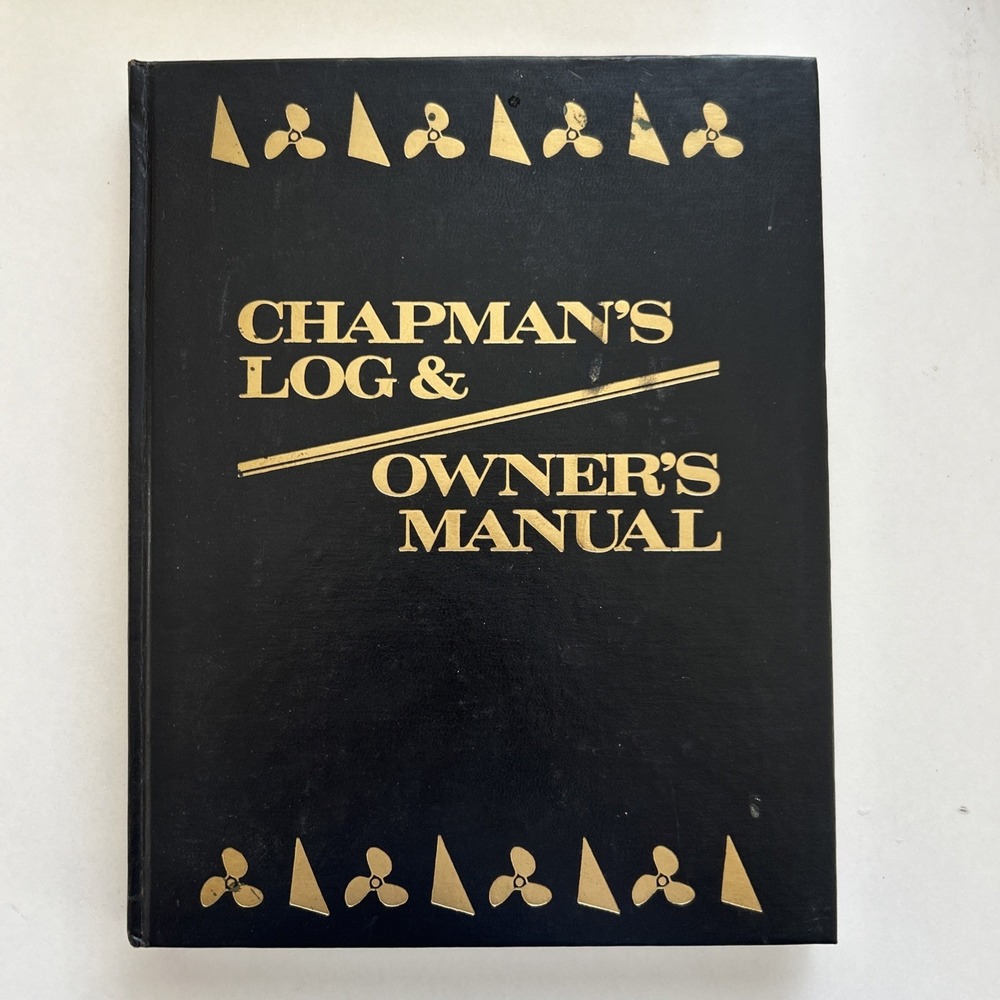 VTG Chapman's Log & Owner's Manual Sailing No Writing Unused Vintage Ephemera
